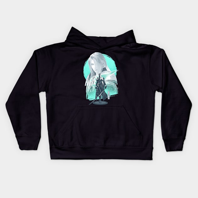 Silver-Haired SOLDIER v2 Kids Hoodie by plonkbeast